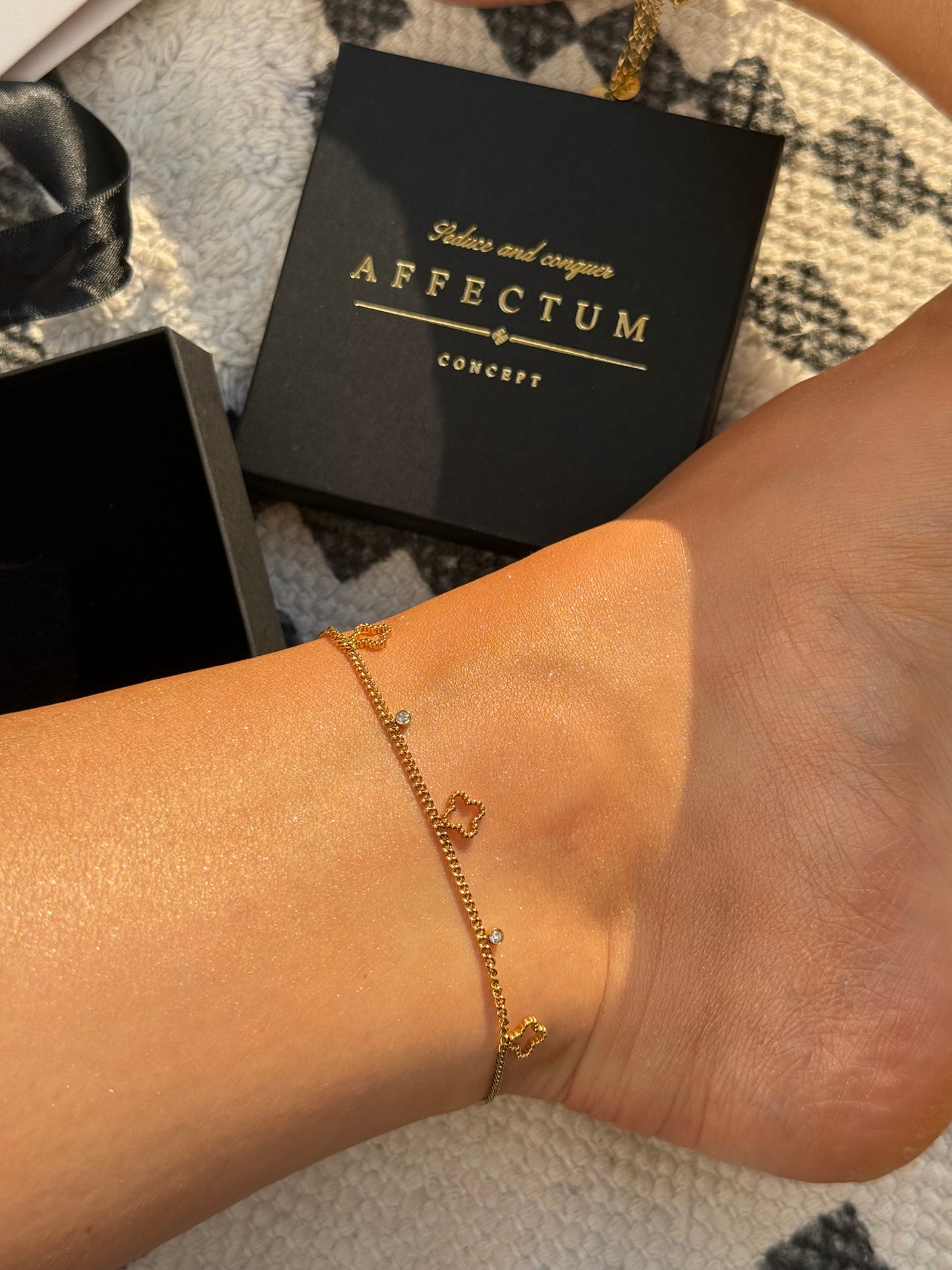 Bratara de glezna aurie / argintie - Sea Diva