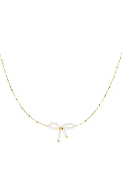 Choker cu fundița din mărgele - Adoré