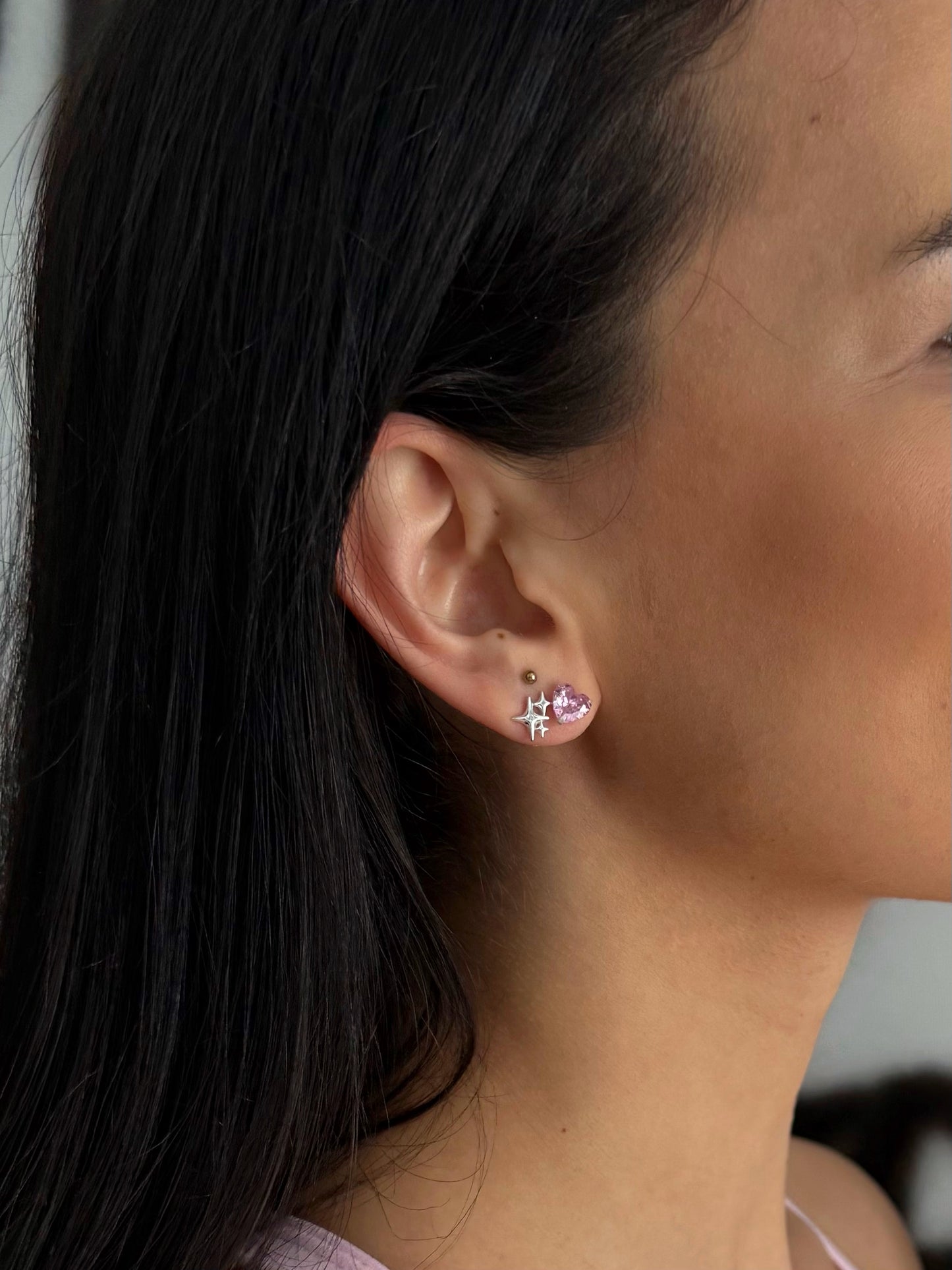 Sweet but Strong - Cercei mici argint 925 si cristal zirconia