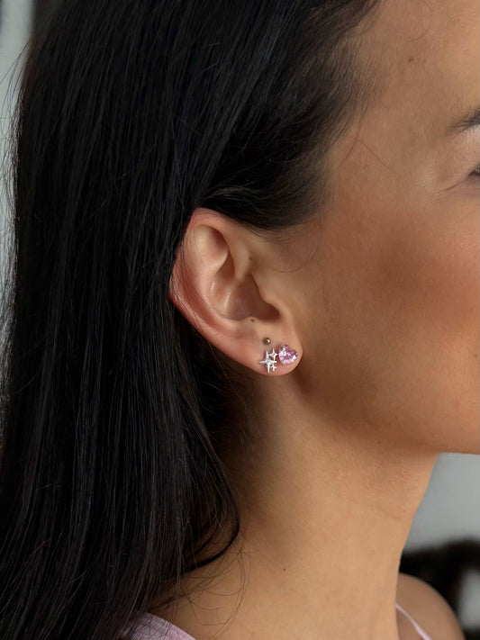 Sweet but Strong - Cercei mici argint 925 si cristal zirconia