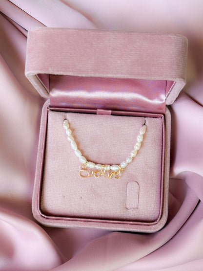 Choker personalizat din perle reale - Prélude