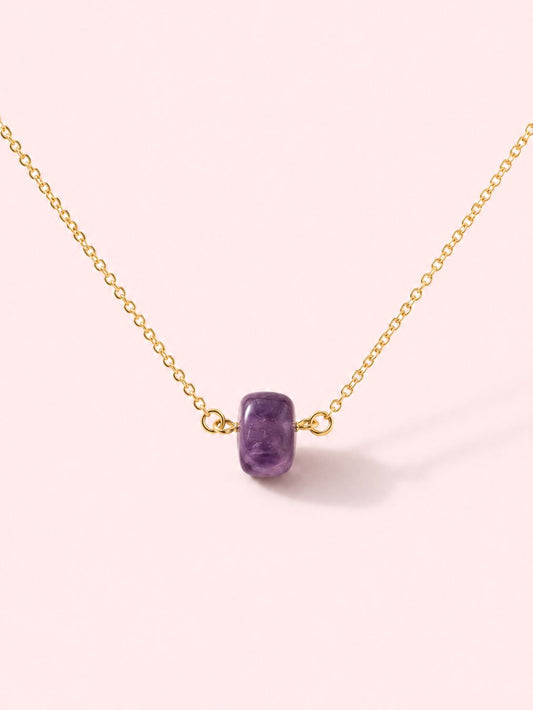 Eden’s Stone - Colier AURIU handmade cu piatră semiprețioasă neregulată