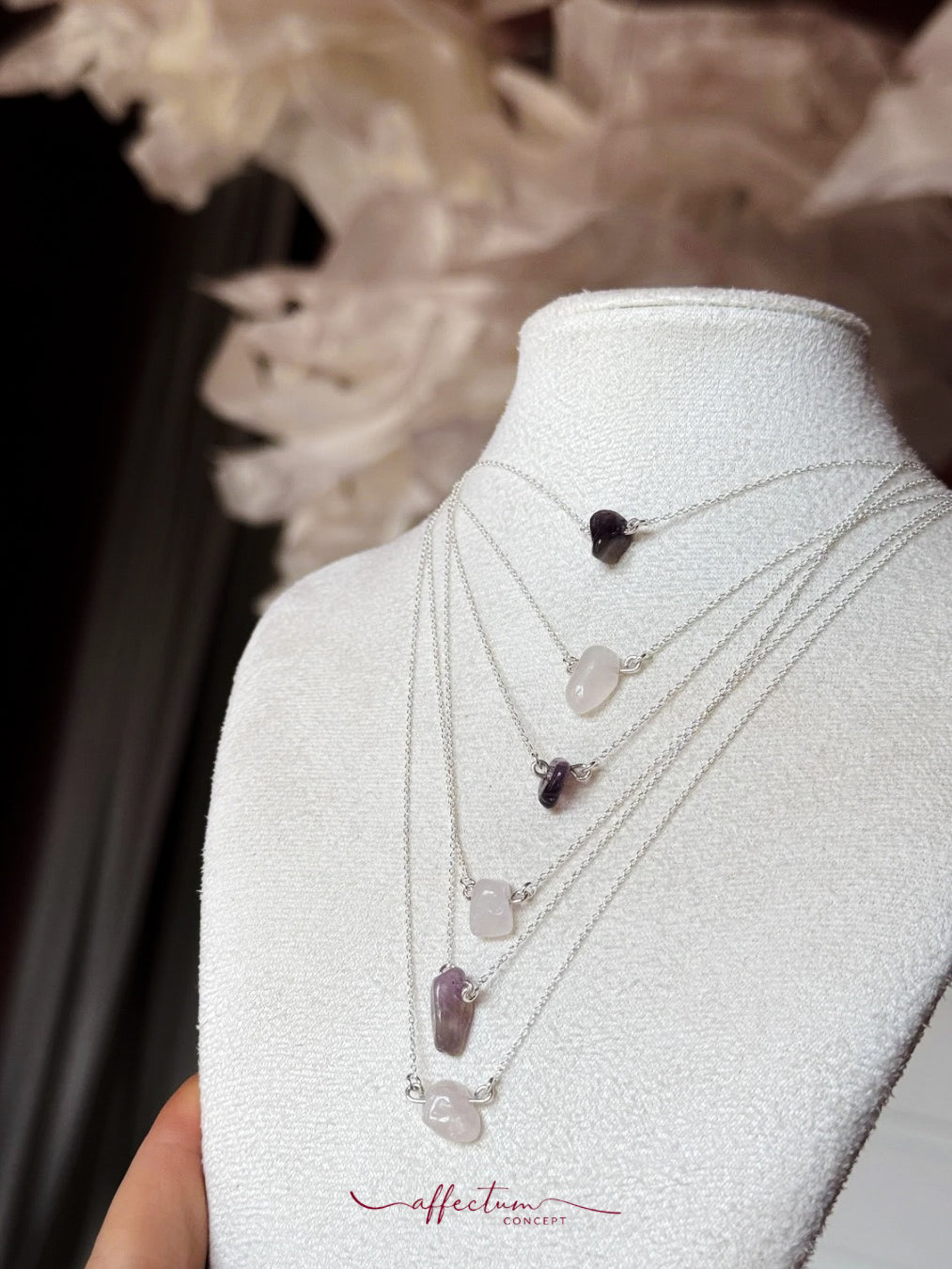 Eden’s Stone - Colier ARGINTIU handmade cu piatră semiprețioasă neregulată