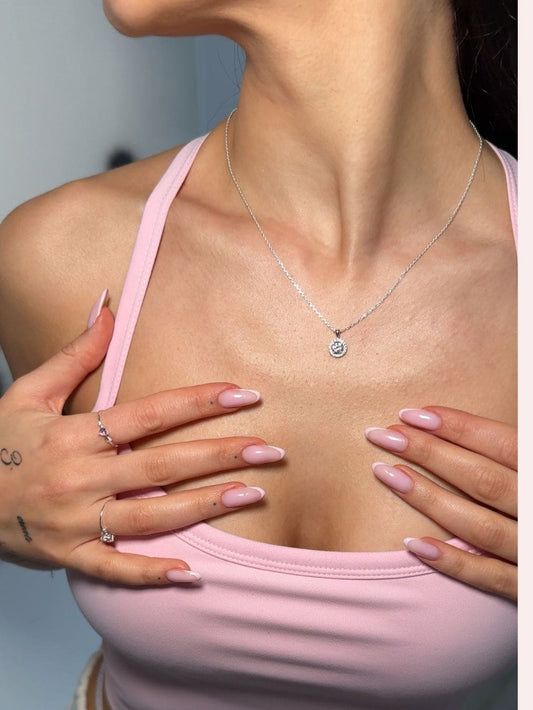 Queen Today - Colier din argint 925 cu cristale zirconia