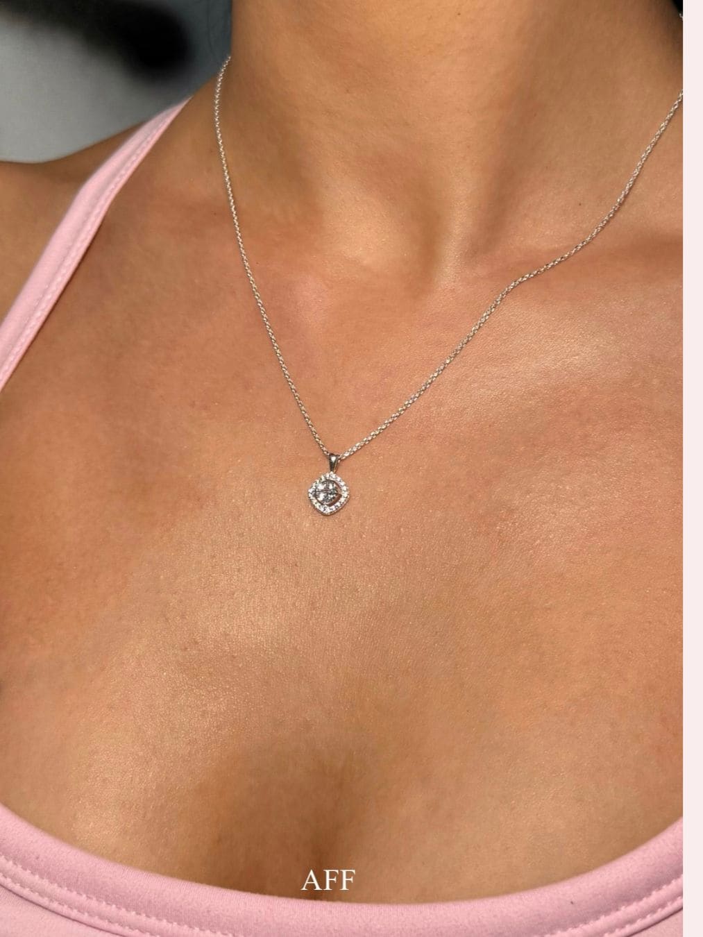 Becoming Her - Colier din argint 925 cu cristale zirconia