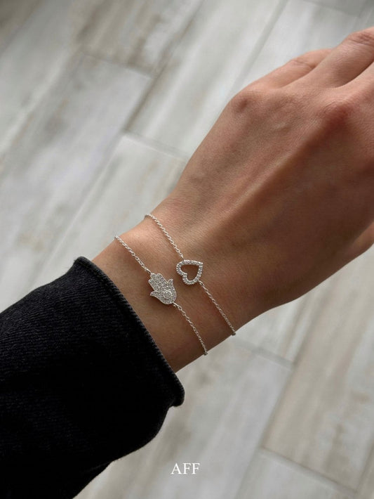 Close to my heart - Bratara din argint 925 cu cristale zirconia